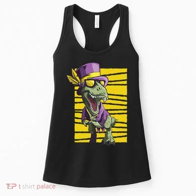 Mardi Gras Dinosaur Women's Tank Top