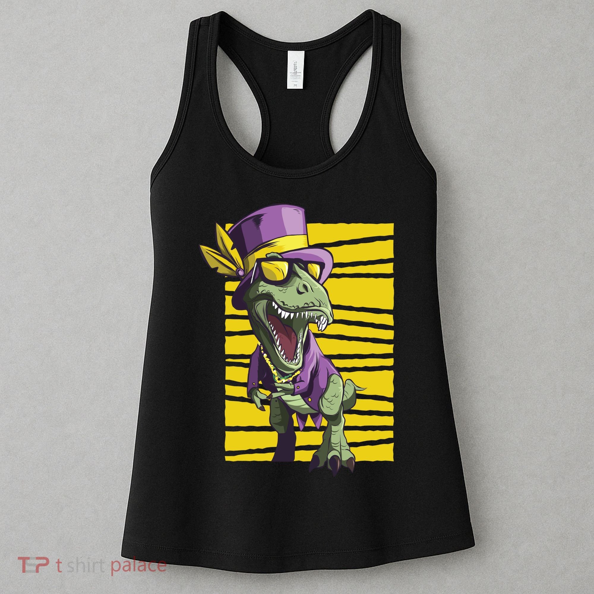 Mardi Gras Dinosaur Women's Tank Top