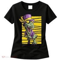 Mardi Gras Dinosaur Women's T-Shirt thumb 0