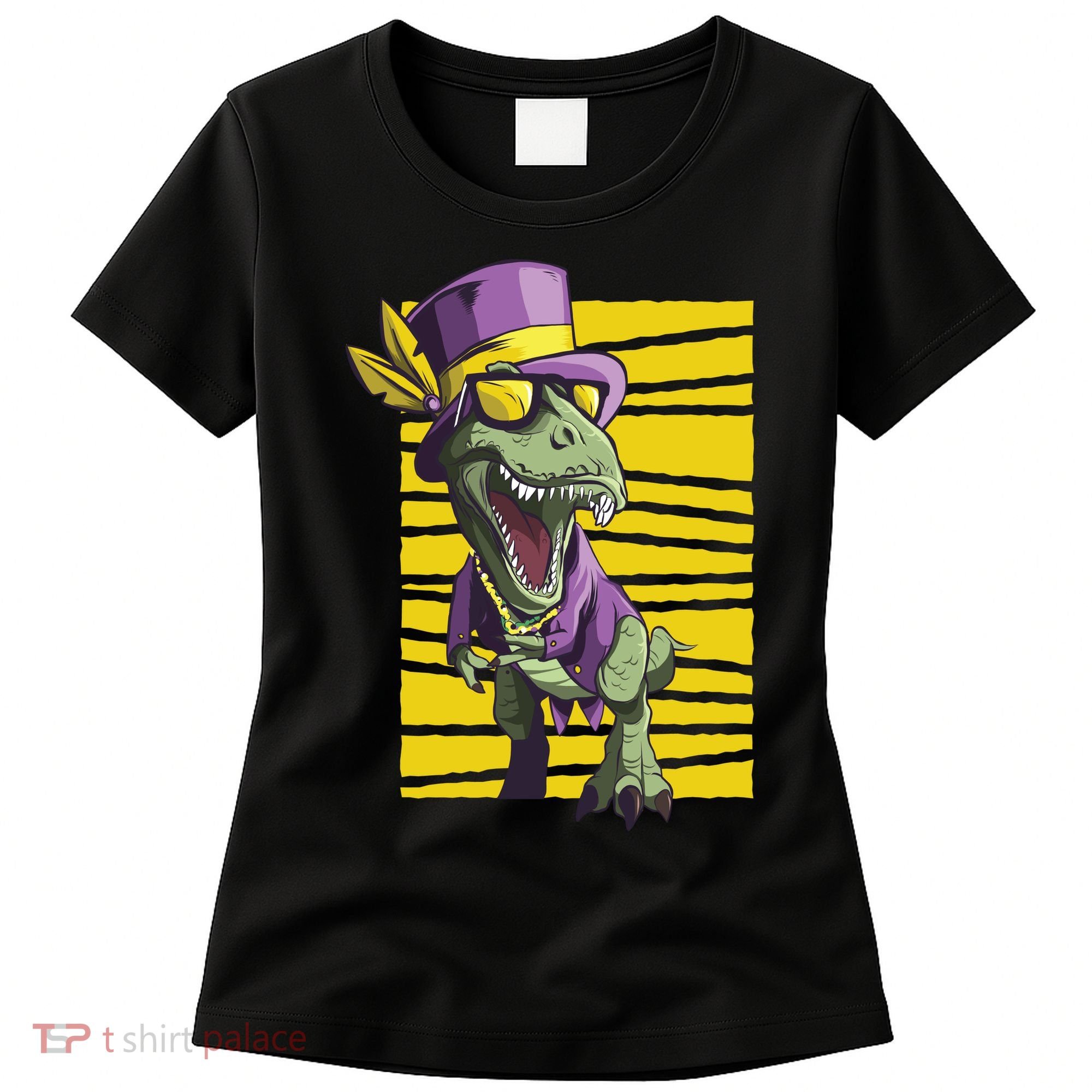 Mardi Gras Dinosaur Women's T-Shirt