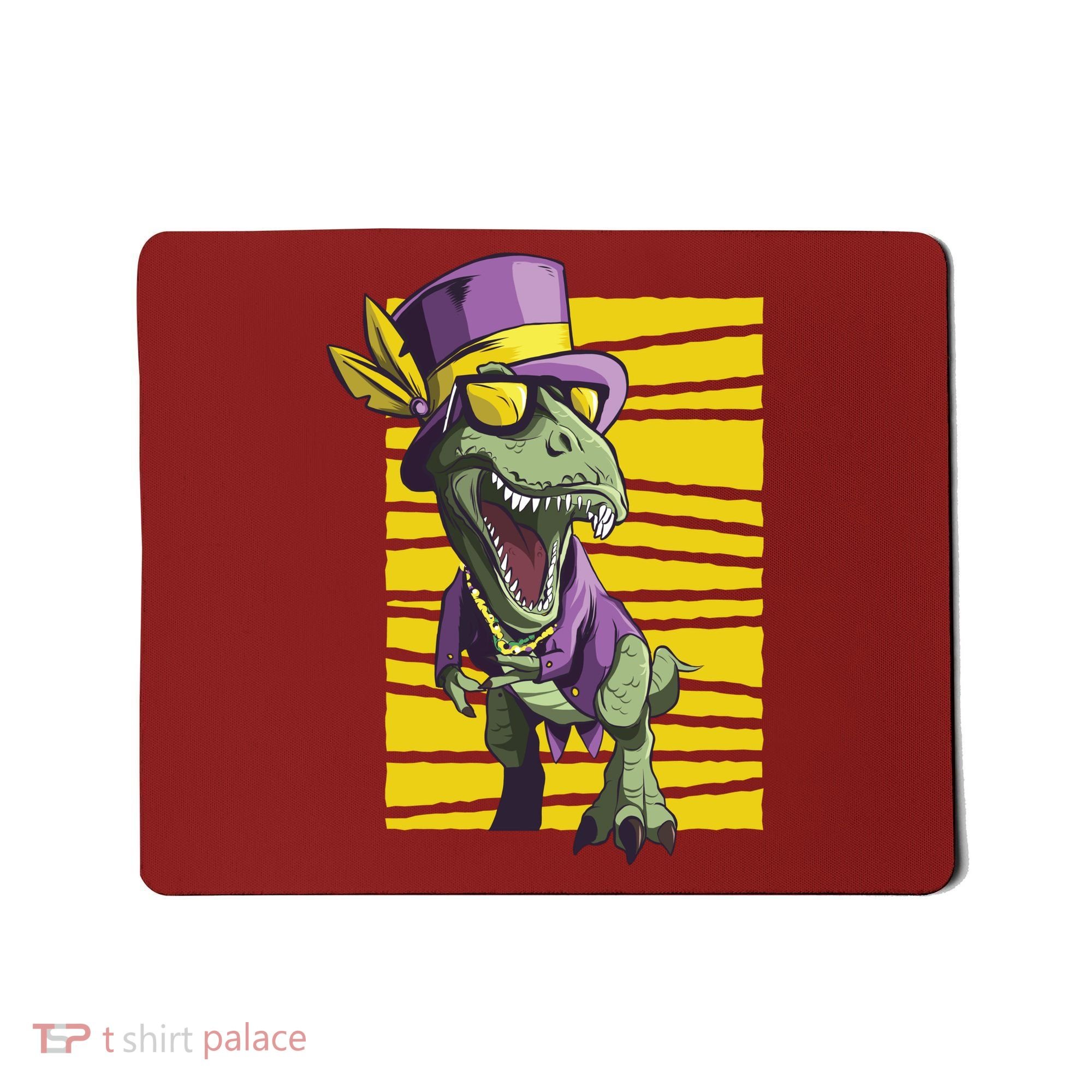 Mardi Gras Dinosaur Mousepad