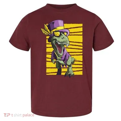 Mardi Gras Dinosaur Toddler T-Shirt