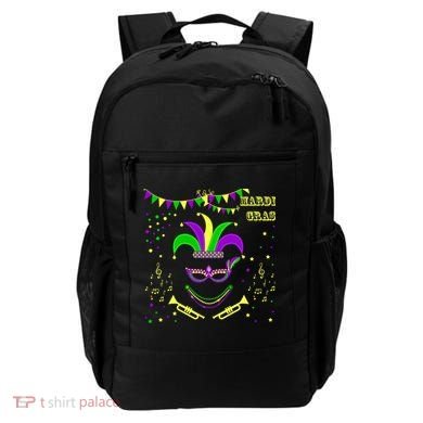 Mardi Gras Emoji Smiley Beads Mask New Orleans Backpack