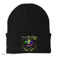 Mardi Gras Emoji Smiley Beads Mask New Orleans Beanie thumb 0