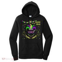 Mardi Gras Emoji Smiley Beads Mask New Orleans Women's Hoodie thumb 0