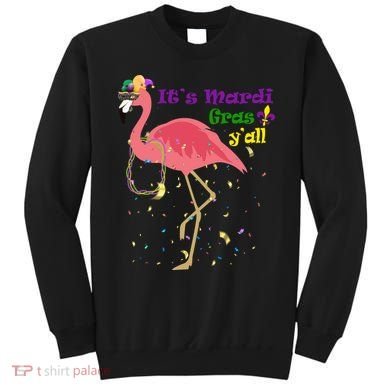 Mardi Gras Flamingo Sweatshirt