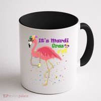 Mardi Gras Flamingo Coffee Mug thumb 1