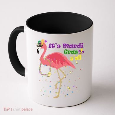Mardi Gras Flamingo Coffee Mug