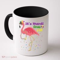 Mardi Gras Flamingo Coffee Mug thumb 0