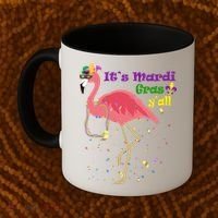 Mardi Gras Flamingo Coffee Mug thumb 2