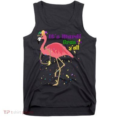 Mardi Gras Flamingo Tank Top