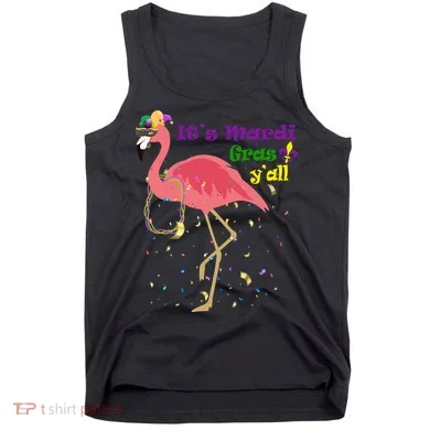 Mardi Gras Flamingo Tank Top