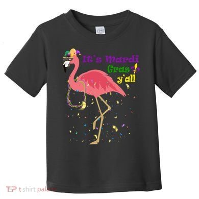 Mardi Gras Flamingo Toddler T-Shirt