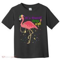 Mardi Gras Flamingo Toddler T-Shirt thumb 0