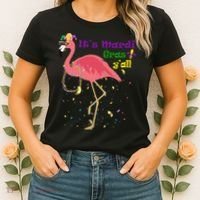 Mardi Gras Flamingo Women's T-Shirt thumb 2