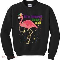 Mardi Gras Flamingo Kids Sweatshirt thumb 0