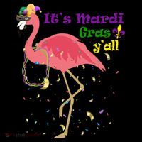 Mardi Gras Flamingo Kids Hoodie thumb 5