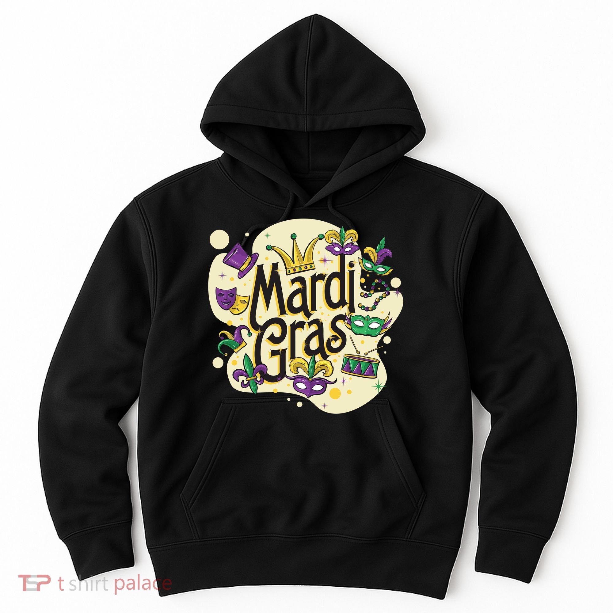 Mardi Gras Flashy Party  Hoodie