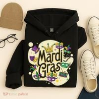 Mardi Gras Flashy Party  Hoodie thumb 4