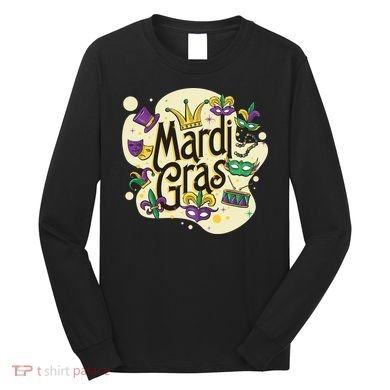 Mardi Gras Flashy Party  Long Sleeve Shirt