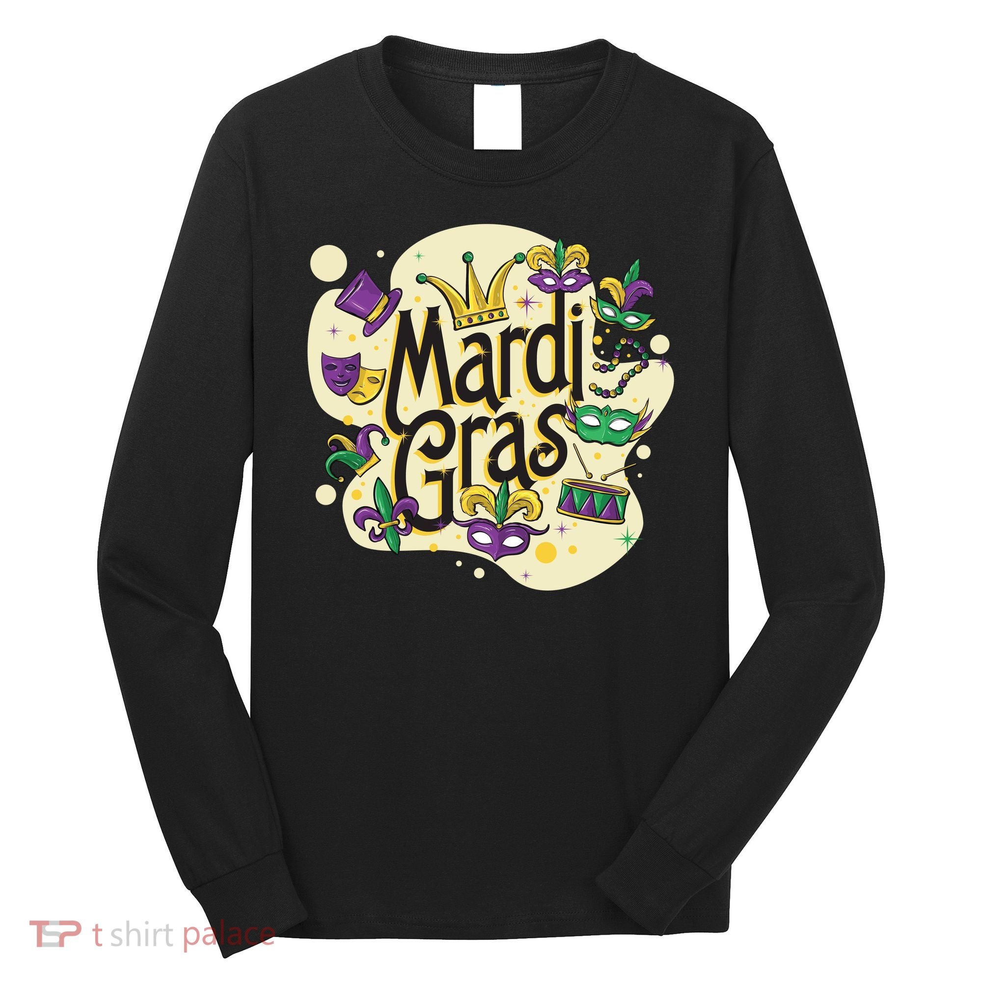 Mardi Gras Flashy Party  Long Sleeve Shirt