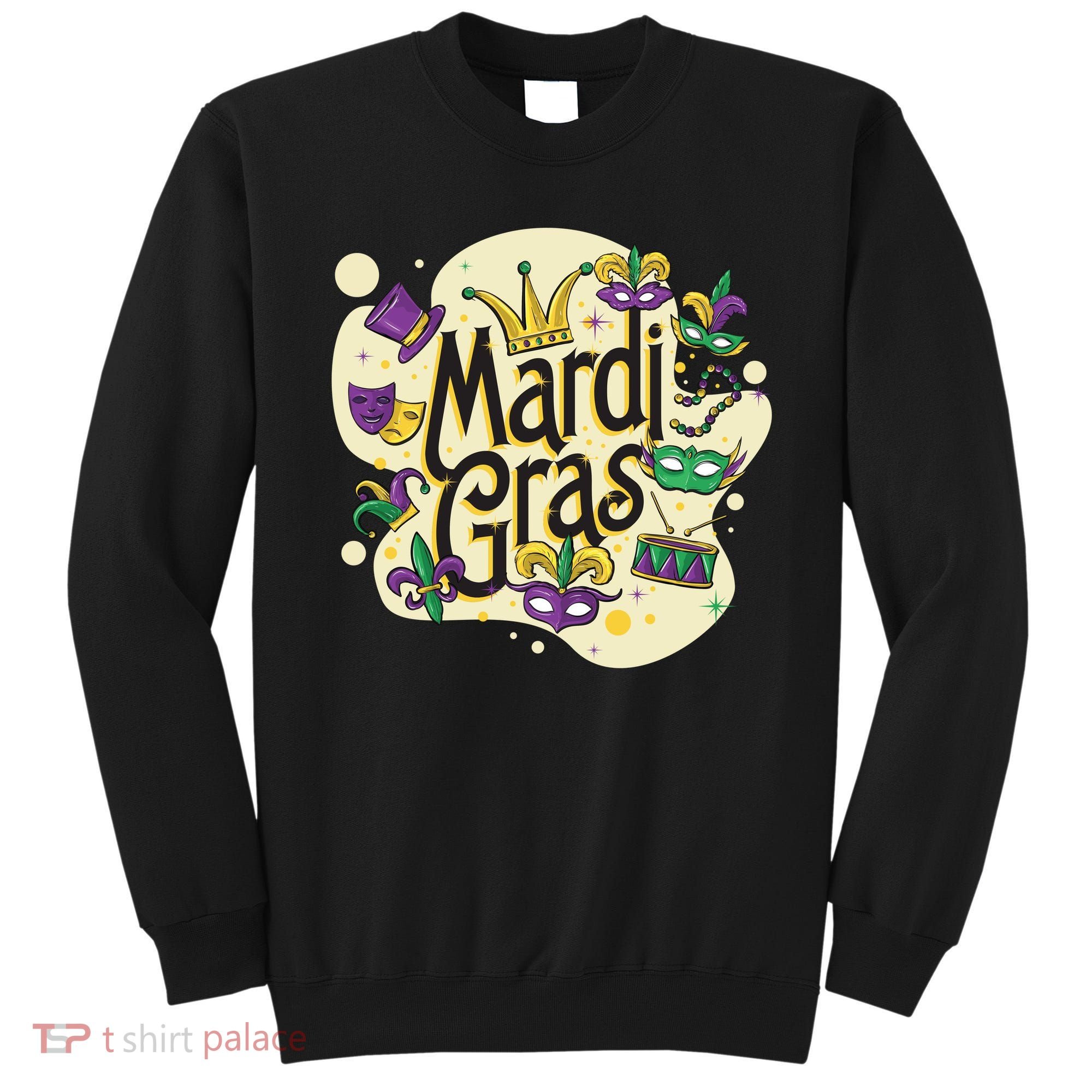 Mardi Gras Flashy Party  Sweatshirt