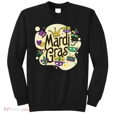 Mardi Gras Flashy Party  Sweatshirt