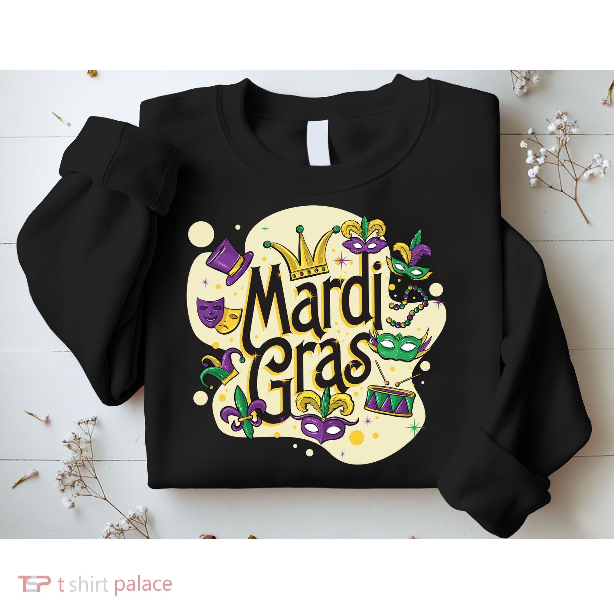 Mardi Gras Flashy Party  Sweatshirt