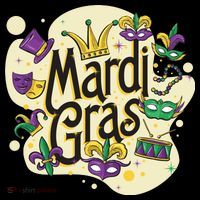 Mardi Gras Flashy Party  Bucket Hat thumb 4