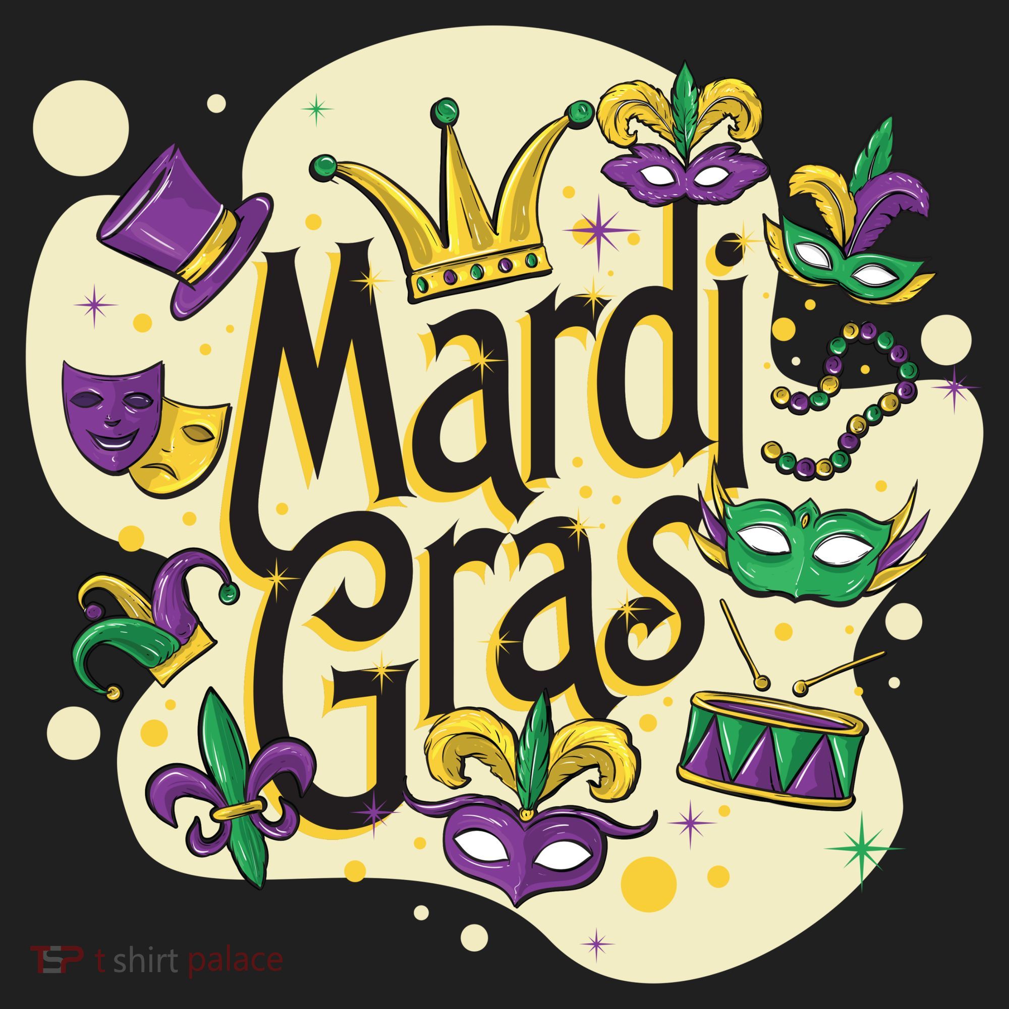 Mardi Gras Flashy Party  Beanie