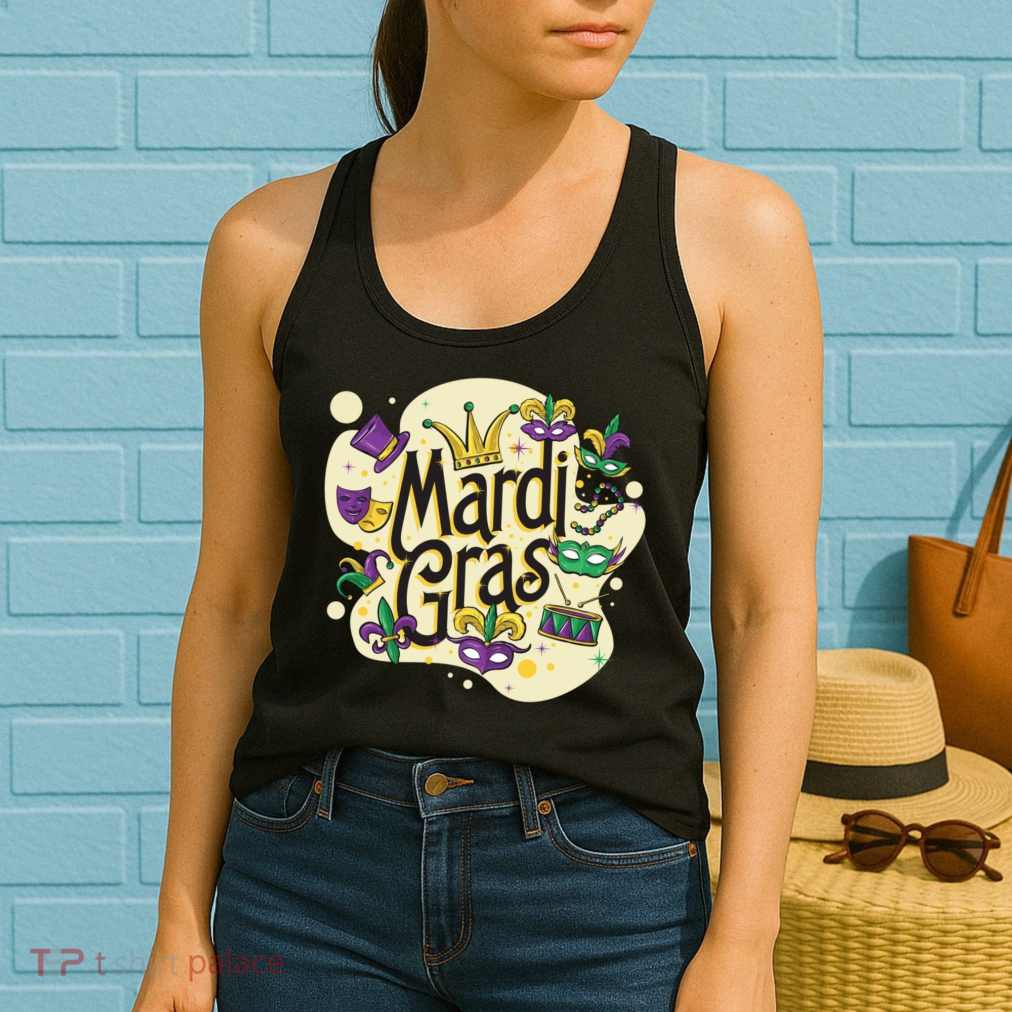 Mardi Gras Flashy Party  Women's Tank Top