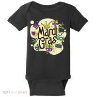 Mardi Gras Flashy Party  Baby Bodysuit thumb 0