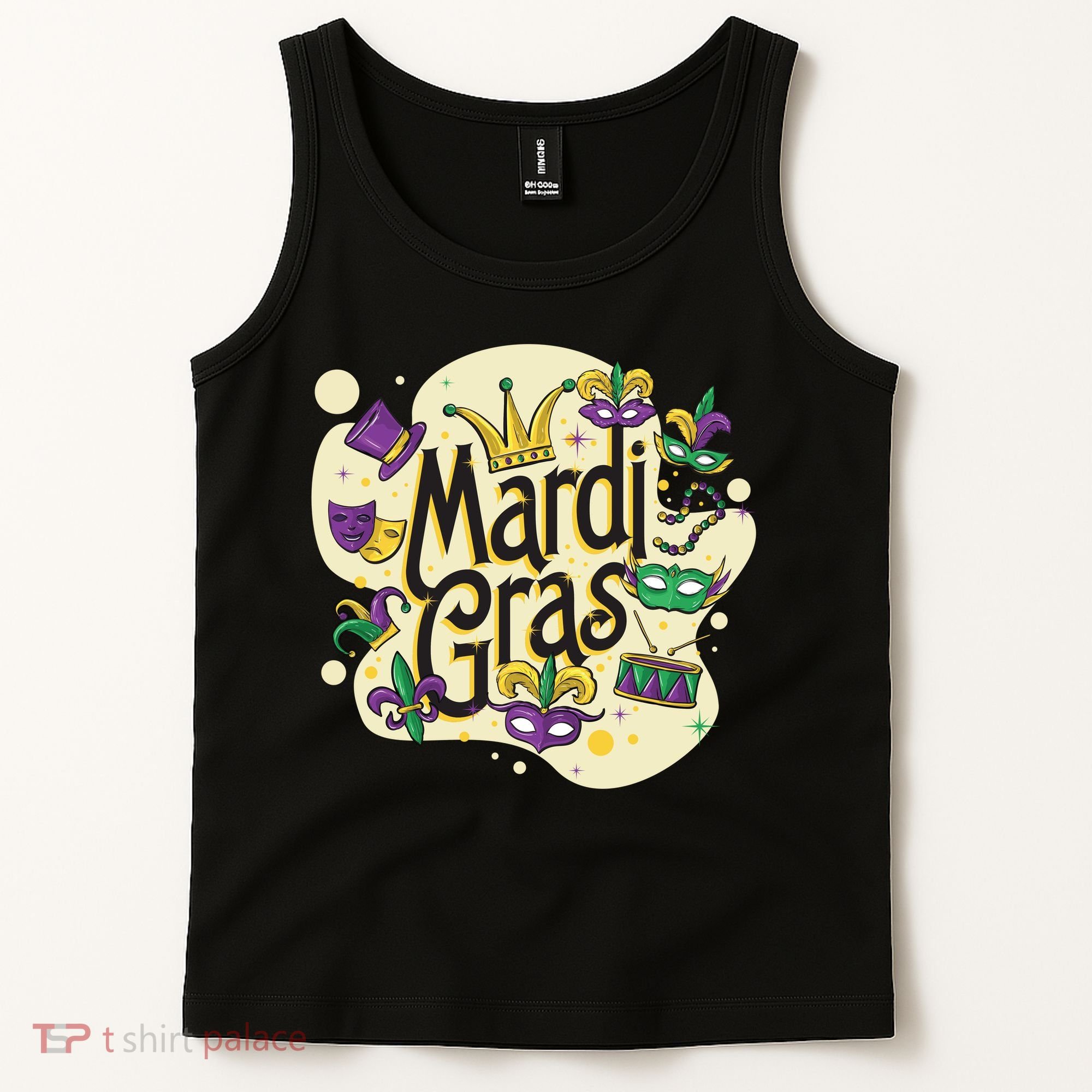 Mardi Gras Flashy Party  Tank Top