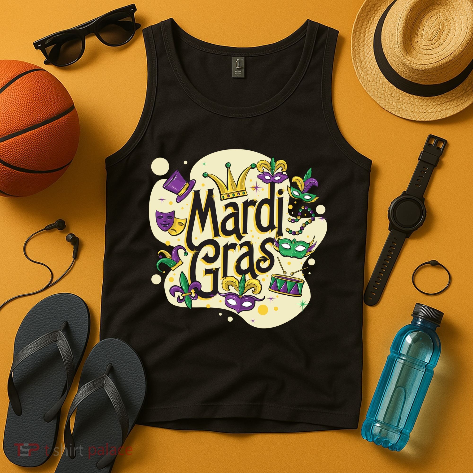 Mardi Gras Flashy Party  Tank Top