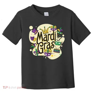 Mardi Gras Flashy Party  Toddler T-Shirt