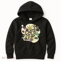 Mardi Gras Flashy Party  Kids Hoodie thumb 0