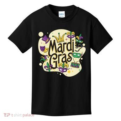 Mardi Gras Flashy Party  Kids T-Shirt