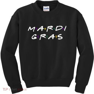 Mardi Gras Friends Kids Sweatshirt