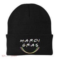 Mardi Gras Friends Meme Beanie thumb 0