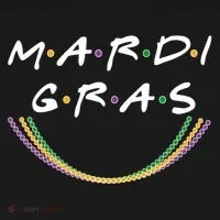 Mardi Gras Friends Meme Women's Hoodie thumb 2