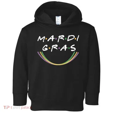 Mardi Gras Friends Meme Toddler Hoodie