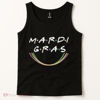 Mardi Gras Friends Meme Tank Top thumb 2