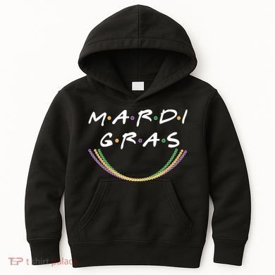 Mardi Gras Friends Meme Kids Hoodie