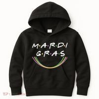 Mardi Gras Friends Meme Kids Hoodie thumb 0