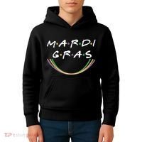 Mardi Gras Friends Meme Kids Hoodie thumb 4