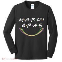 Mardi Gras Friends Meme Kids Long Sleeve Shirt thumb 0