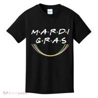 Mardi Gras Friends Meme Kids T-Shirt thumb 0