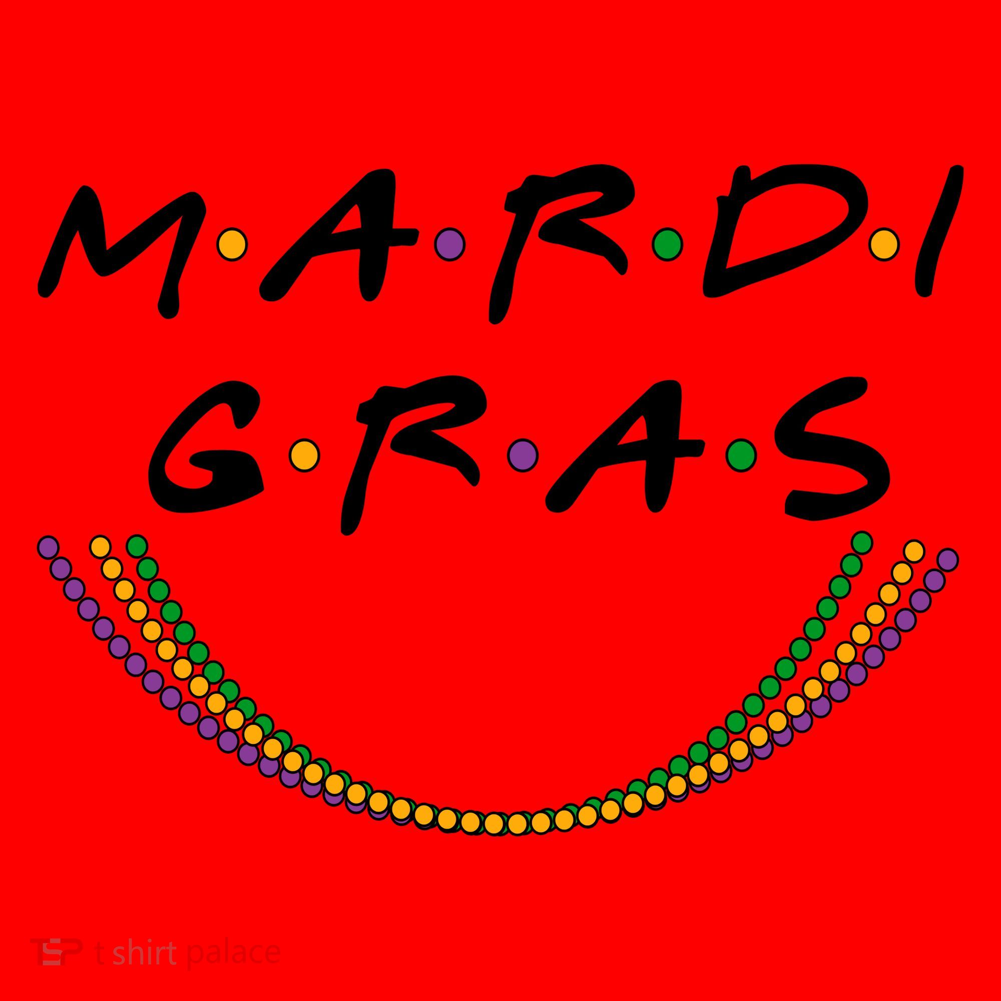 Mardi Gras Friends Meme Santa Hat