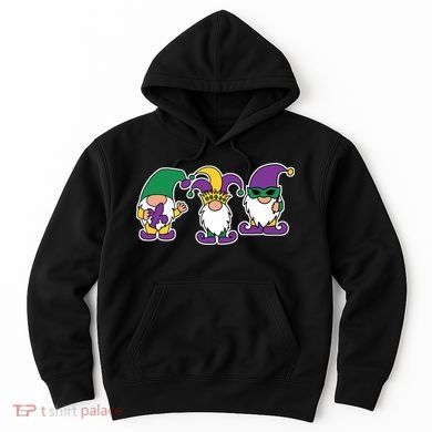 Mardi Gras Gnomes Party Hoodie