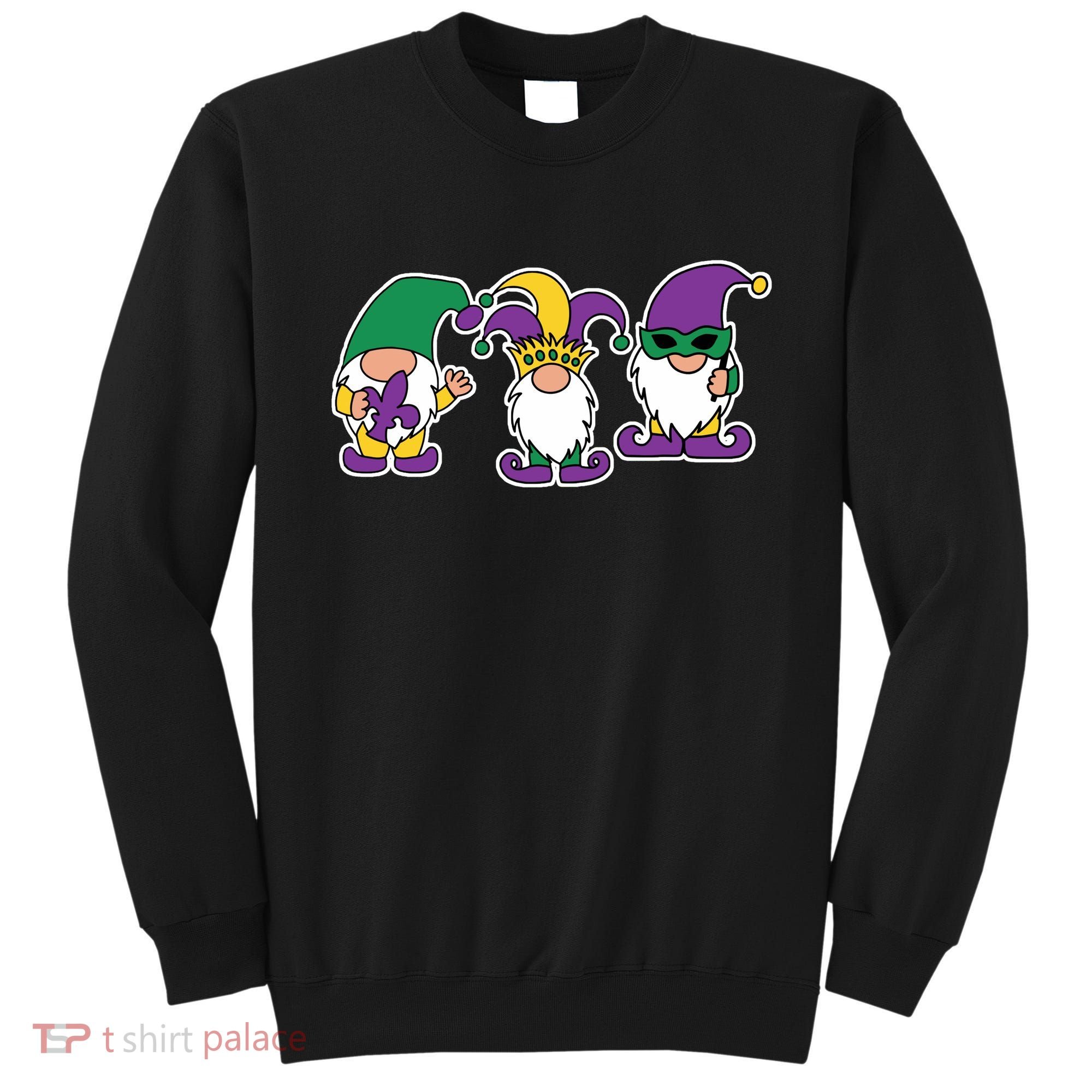 Mardi Gras Gnomes Party Sweatshirt